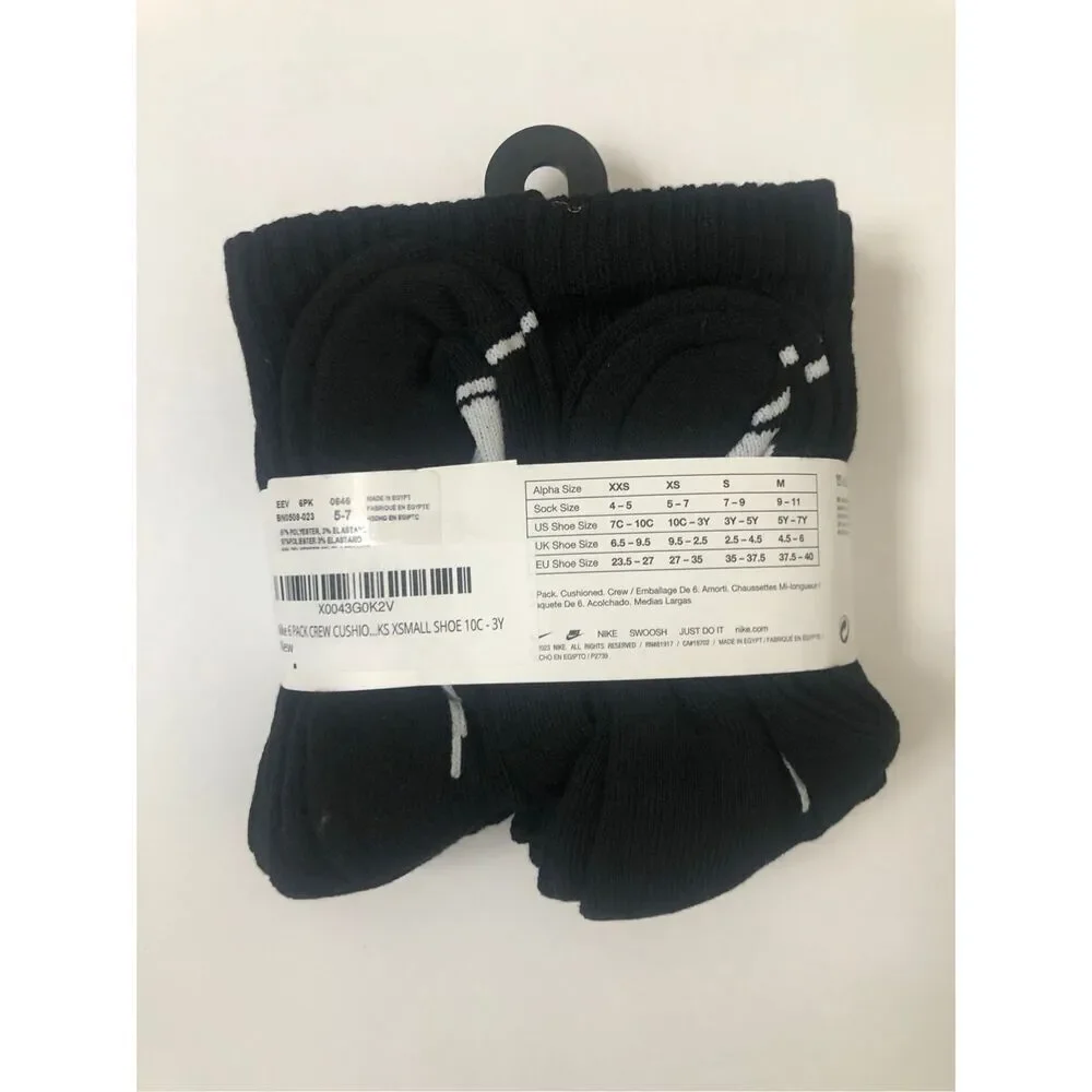 Nike kids socks 6-pack size 10C-3Y
